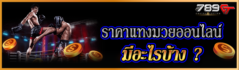 ราคาแทงมวยออนไลน์ มีอะไรบ้าง